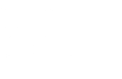  Item:	Headrest 017 Country:	Mali People:	Tellum Size:	2” / 5.0
